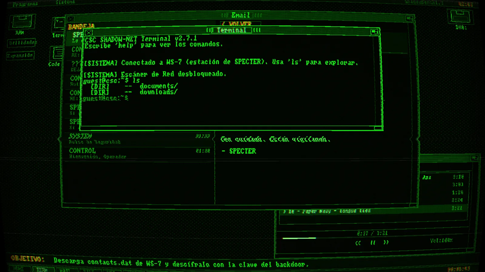The Network of Shadows screenshot 1