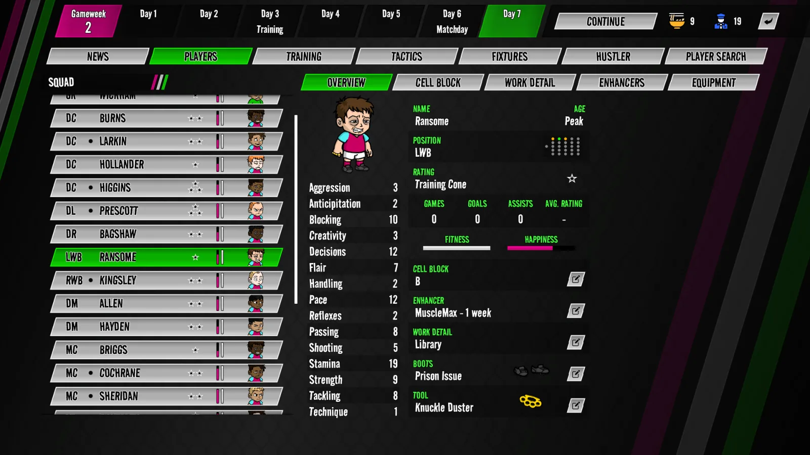 Slammer Soccer: Football Management screenshot 2